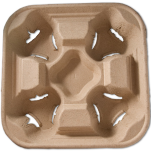 Khay giấy đựng cafe 4 ly TechPer